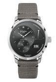 Glashütte Original PanoReserve Stainless Steel / Grey / Synthetic (1-65-01-23-12-66)