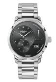 Glashütte Original PanoReserve Stainless Steel / Grey / Bracelet (1-65-01-23-12-71)