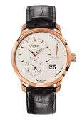 Glashütte Original PanoReserve Red Gold / Silver / Alligator - Folding (1-65-01-25-15-61)