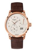 Glashütte Original PanoReserve Red Gold / Silver / Nubuck - Folding (1-65-01-25-15-62)