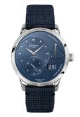 Glashütte Original PanoReserve Stainless Steel / Blue / Synthetic (1-65-01-26-12-64)