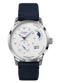 Glashütte Original PanoMatic Lunar Stainless Steel / Silver / Synthetic (1-90-02-42-32-64)