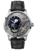 Glashütte Original PanoLunarInverse Platinum / Black / Nubuck - Folding (1-91-04-01-03-62)