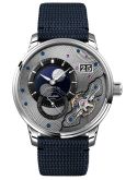 Glashütte Original PanoLunarInverse Platinum / Black / Synthetic - Folding (1-91-04-01-03-64)