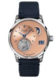 Glashütte Original PanoLunar Tourbillon Platinum / Salmon / Synthetic (1-93-03-01-03-64)