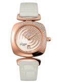 Glashütte Original Pavonina Date Red Gold / Cold Enamel / Alligator - Pin (1-03-01-03-15-01)