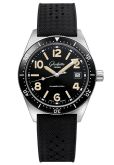 Glashütte Original SeaQ Date Stainless Steel / Black / Rubber - Pin (1-39-11-06-60-06)