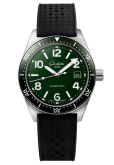 Glashütte Original SeaQ Date Stainless Steel / Green / Rubber - Pin (1-39-11-13-63-06)