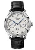 Glashütte Original Senator Observer Stainless Steel / Silver / Alligator / Folding (1-00-14-05-02-50)