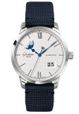 Glashütte Original Senator Excellence Panorama Date Moonphase Stainless Steel / Silver / Synthetic (1-36-04-01-02-64)