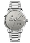 Glashütte Original Senator Excellence Panorama Date Moonphase Stainless Steel / Grey / Bracelet (1-36-04-03-02-71)
