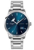 Glashütte Original Senator Excellence Panorama Date Moonphase Stainless Steel / Blue / Bracelet (1-36-04-04-02-71)