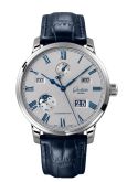 Glashütte Original Senator Perpetual Calendar Stainless Steel / Grey / Alligator (1-36-12-03-02-61)