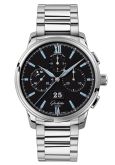 Glashütte Original Senator Chronograph Panorama Date Stainless Steel / Black / Bracelet (1-37-01-03-02-71)