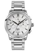 Glashütte Original Senator Chronograph Panorama Date Stainless Steel / White / Bracelet (1-37-01-05-02-71)