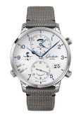 Glashütte Original Senator Cosmopolite Stainless Steel / Silver-Arabic / Synthetic (1-89-02-03-02-66)