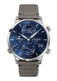 Glashütte Original Senator Cosmopolite Stainless Steel / Blue / Synthetic (1-89-02-05-02-66)