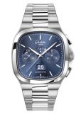 Glashütte Original Seventies Chronograph Panorama Date Blue / Bracelet (1-37-02-08-02-70)