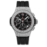 Hublot Big Bang 41 Stainless Steel / Pavé / Black (341.SX.130.RX.174)