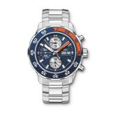 IWC IW3767 03 Aquatimer Chronograph Stainless Steel Blue Bracelet WatchBase