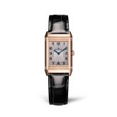 Jaeger-LeCoultre Reverso Classic Small Duetto Pink Gold / Silver / Alligator (Q2662530)
