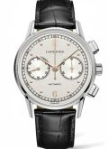 Longines L2.814.4.76.0 Heritage Chronograph 1940 White WatchBase