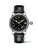 New Longines Heritage Avigation GMT Steel Black Automatic Watch  L2.778.4.53.2