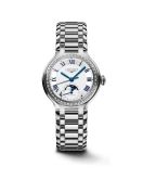 Longines PrimaLuna 34 Automatic Moonphase Stainless Steel - Diamond / Silver - Roman / Bracelet (L8.126.0.71.6)
