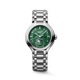 Longines PrimaLuna 34 Automatic Moonphase Stainless Steel / Green MOP (L8.126.4.07.6)