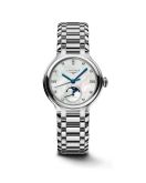 Longines PrimaLuna 34 Automatic Moonphase Stainless Steel / MOP / Bracelet (L8.126.4.87.6)