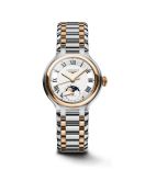 Longines PrimaLuna 34 Automatic Moonphase Stainless Steel - Pink Gold / Silver - Roman / Bracelet (L8.126.5.71.7)