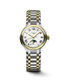 Longines PrimaLuna 34 Automatic Moonphase Stainless Steel - Yellow Gold / Silver - Roman / Bracelet (L8.126.5.79.7)