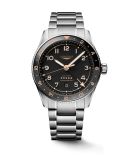 Longines Spirit Zulu Time 42 Stainless Steel / Black / Bracelet (L3.812.4.50.6)