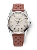 Nivada Grenchen Antarctic 35 Eggshell - Beige Luminova / Stainless Steel / Brown Racing (35001M41)