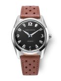Nivada Grenchen Antarctic 35 Black - White Luminova / Stainless Steel / Brown Racing (35002M41)