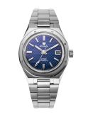 Nivada Grenchen F77 Date Stainless Steel / Blue / Bracelet (69001A77)