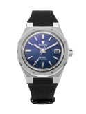 Nivada Grenchen F77 Date Stainless Steel / Blue / Velcro (69001A77-BC)