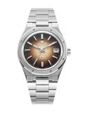 Nivada Grenchen F77 Date Stainless Steel / Brown Smoked / Bracelet (69002A77)