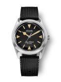 Nivada Grenchen Super Antarctic Black - Yellow Luminova / Stainless Steel / Tropic (32024A01)