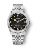 Nivada Grenchen Super Antarctic Black - Yellow Luminova / Stainless Steel / Beads of Rice (32024A04)