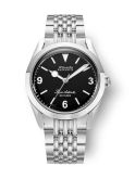 Nivada Grenchen Super Antarctic 3.6.9. Black - No Vintage Effect / Stainless Steel / Beads of Rice (32039A04)