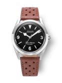 Nivada Grenchen Super Antarctic 3.6.9. Black - No Vintage Effect / Stainless Steel / Brown Racing (32039A23)