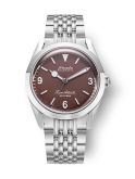 Nivada Grenchen Super Antarctic 3.6.9. Brown - White Luminous / Stainless Steel / Beads of Rice (32040A04)