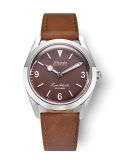 Nivada Grenchen Super Antarctic 3.6.9. Brown - White Luminous / Stainless Steel / Brown (32040A16)