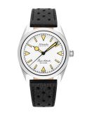 Nivada Grenchen Super Antarctic White - Yellow Luminova / Stainless Steel / Black Racing (32064A10)