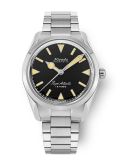 Nivada Grenchen Super Antarctic 35 Black - Beige Luminova / Stainless Steel / Flat Link (35013M20)