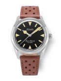 Nivada Grenchen Super Antarctic 35 Black - Beige Luminova / Stainless Steel / Brown Racing (35013M41)