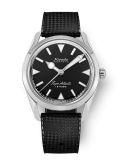 Nivada Grenchen Super Antarctic 35 Black - White Luminova / Stainless Steel / Tropic (35014M01)