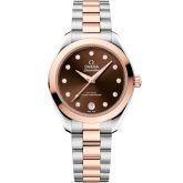 Omega Seamaster Aqua Terra 150M Master Co-Axial 30 Stainless Steel - Moonshine Gold / Brown - Diamond / Bracelet (220.20.30.20.63.001)