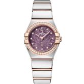 Omega Constellation Manhattan 25 Quartz Stainless Steel - Sedna Gold - Diamond / Purple Supernova (131.25.25.60.60.002)